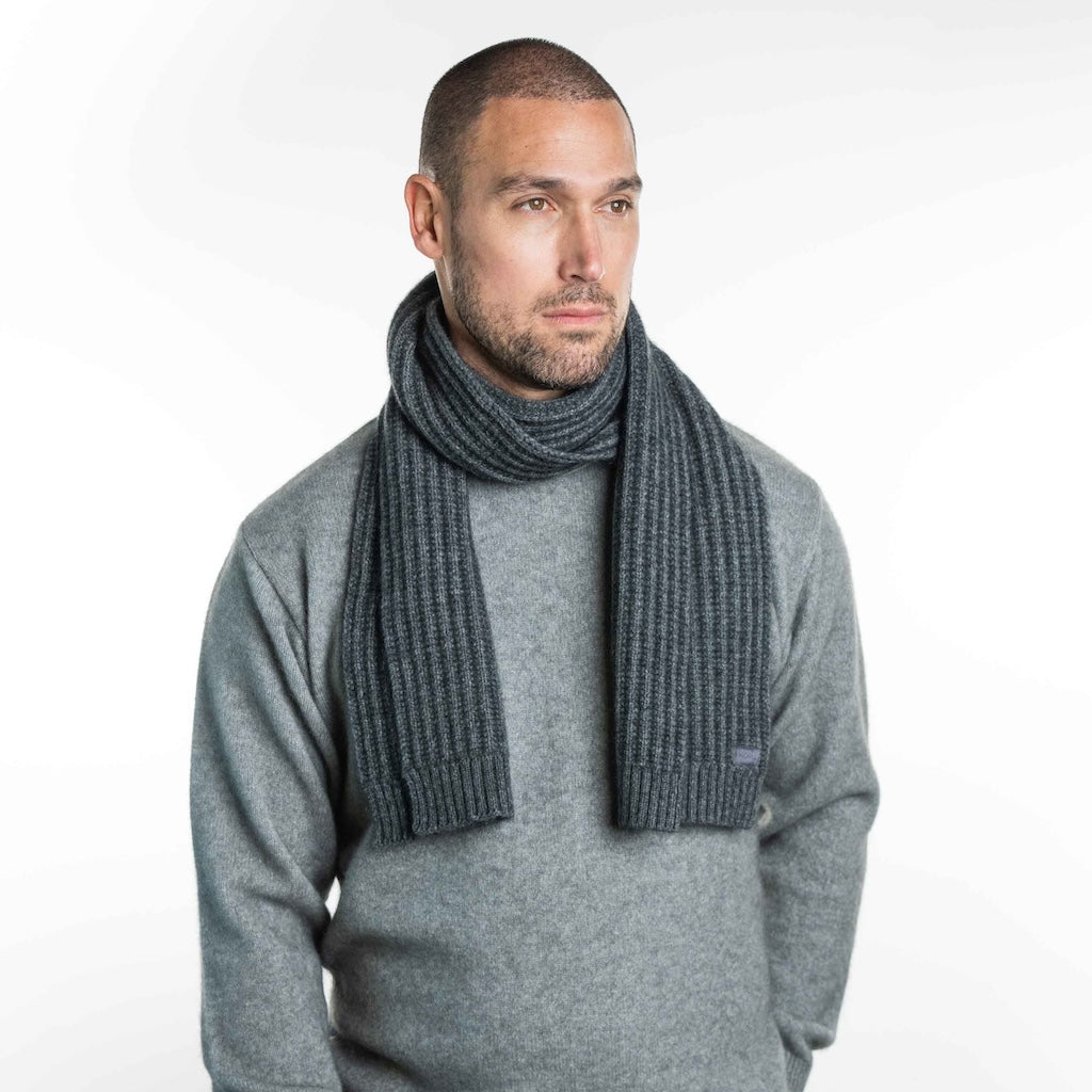 Ribbed Scarf Merino Possum