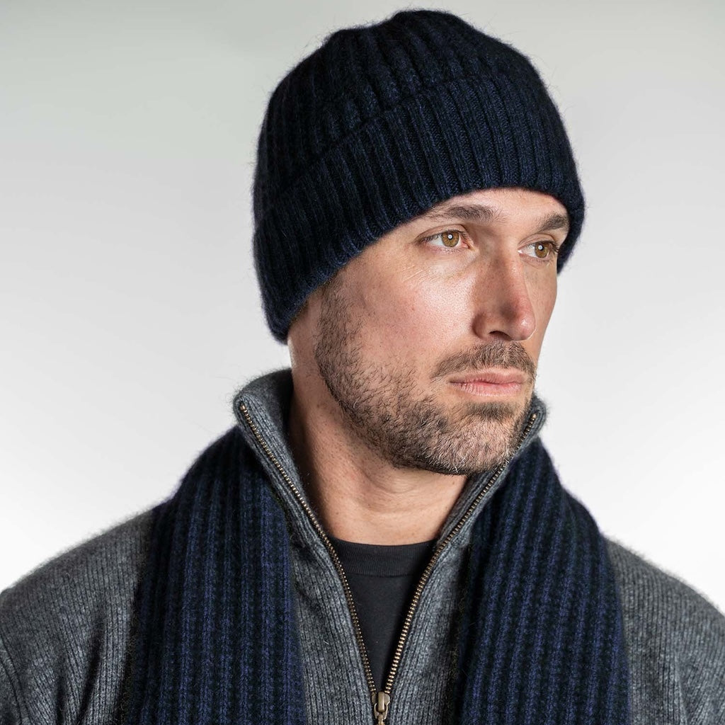 Ribbed Scarf Merino Possum