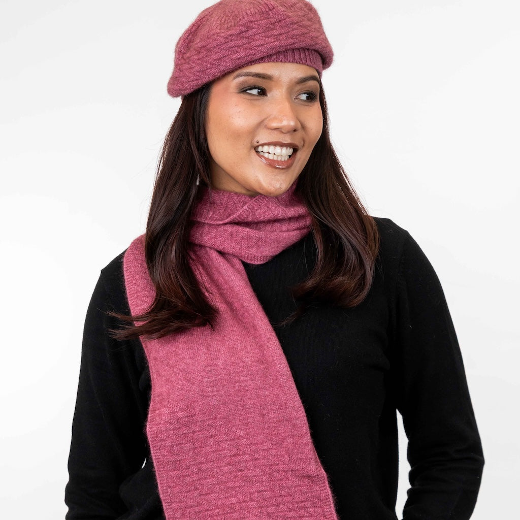 Zig Zag Scarf Merino Possum