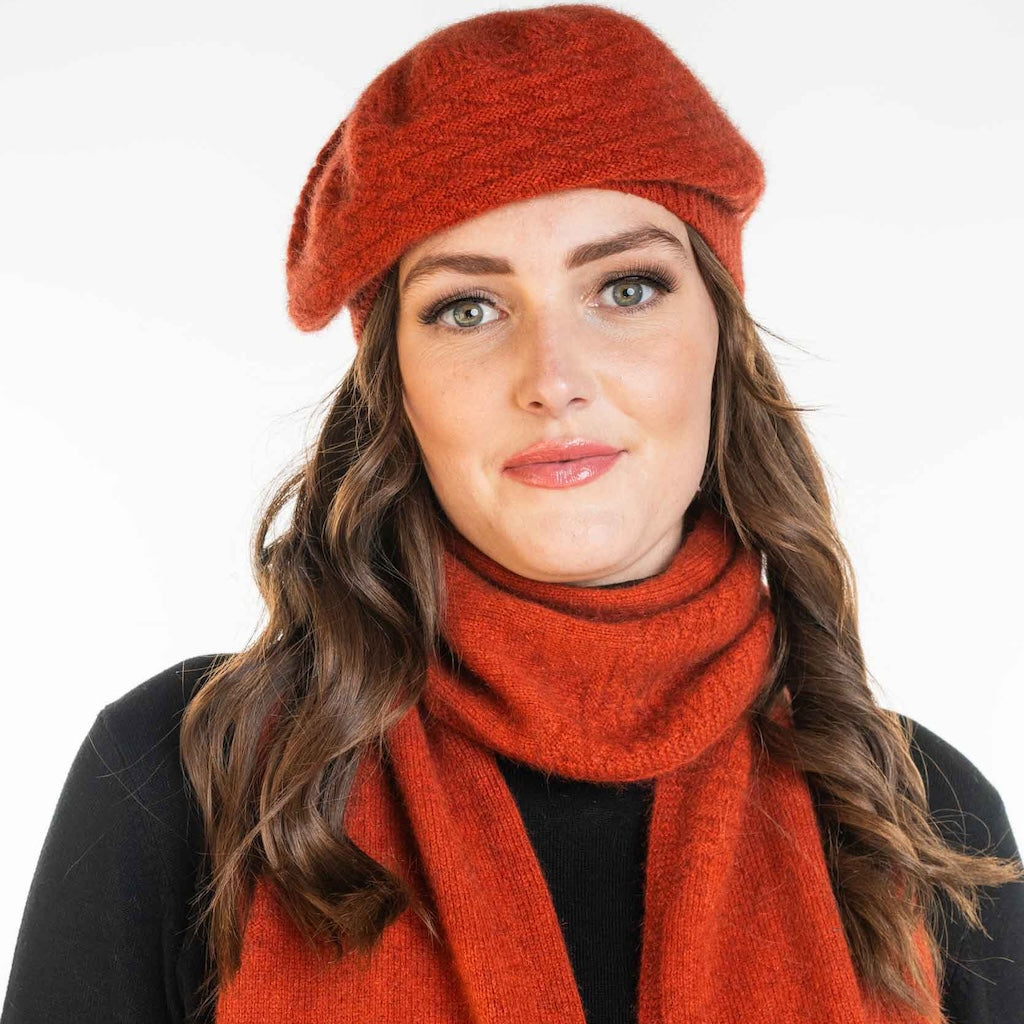 Zig Zag Scarf Merino Possum