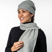 Moss Stitch Plated Scarf Merino Possum