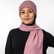 Moss Stitch Plated Scarf Merino Possum
