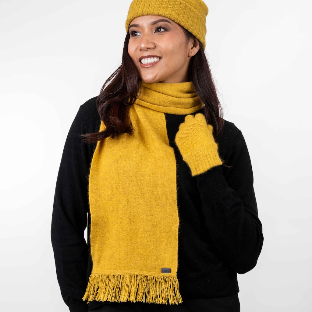 Fringed Scarf Merino Possum