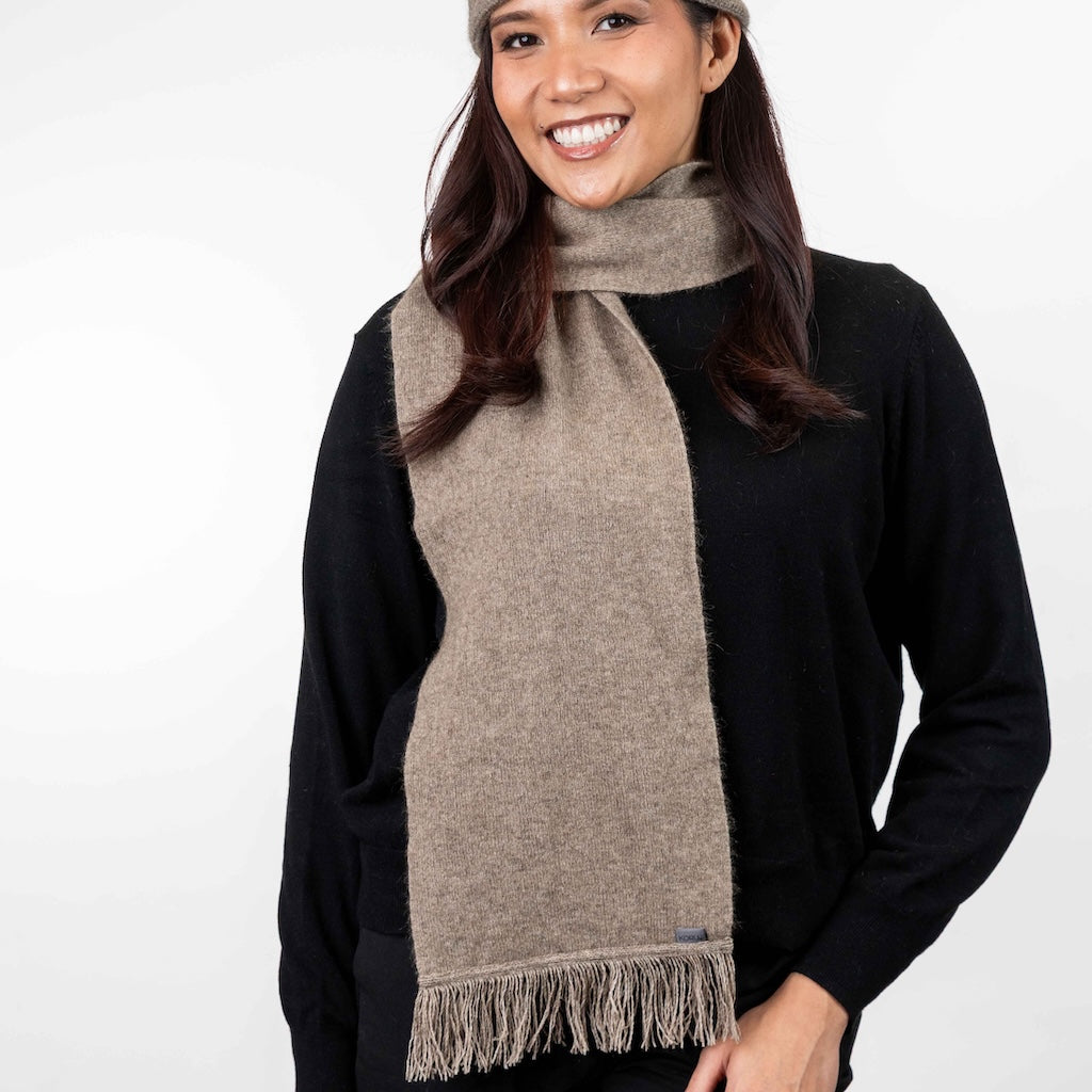 Fringed Scarf Merino Possum