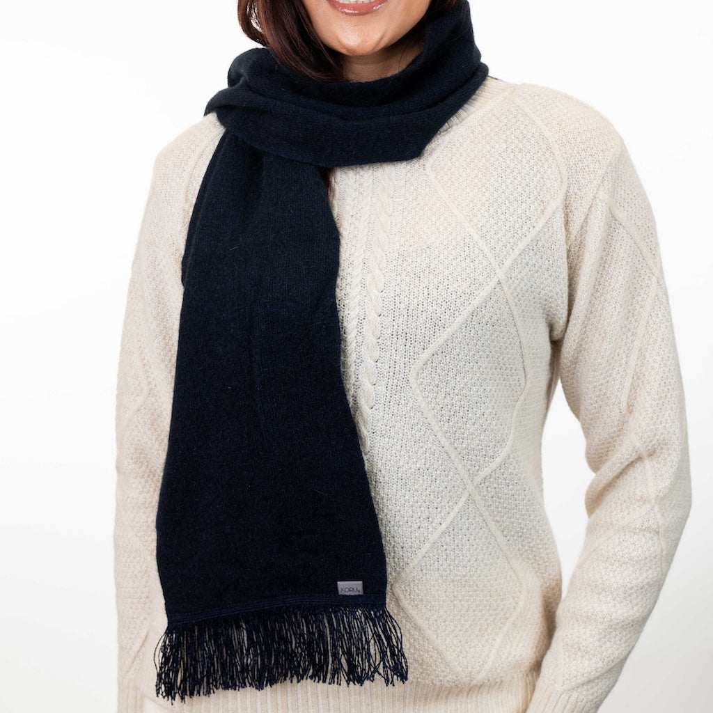 Fringed Scarf Merino Possum