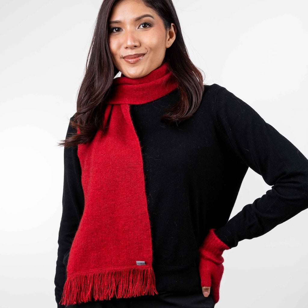 Fringed Scarf Merino Possum