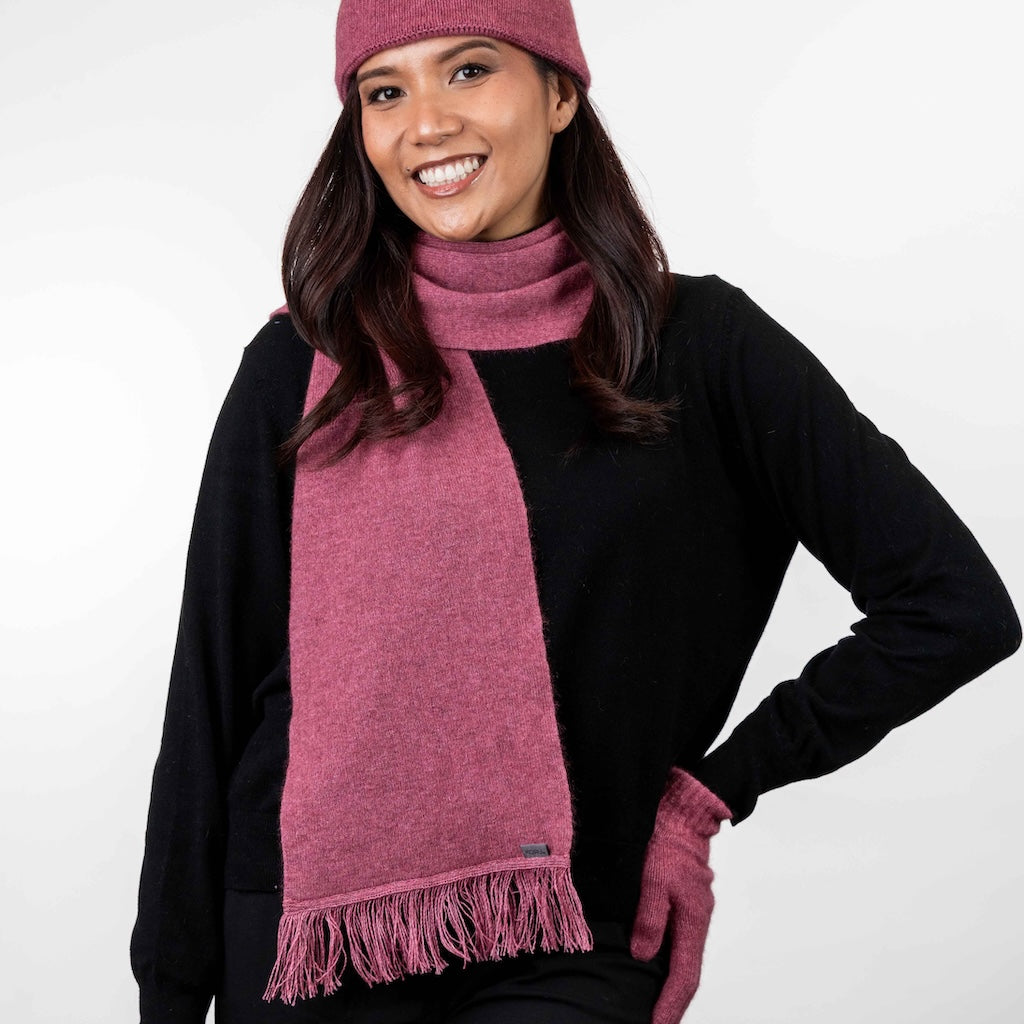 Fringed Scarf Merino Possum