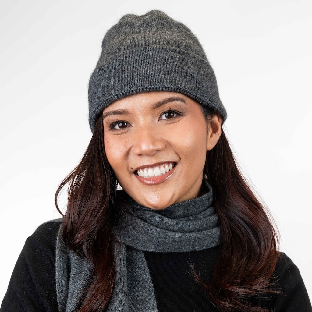 Plain Beanie Merino Possum