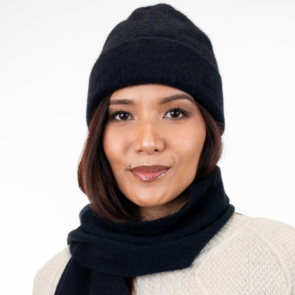 Plain Beanie Merino Possum