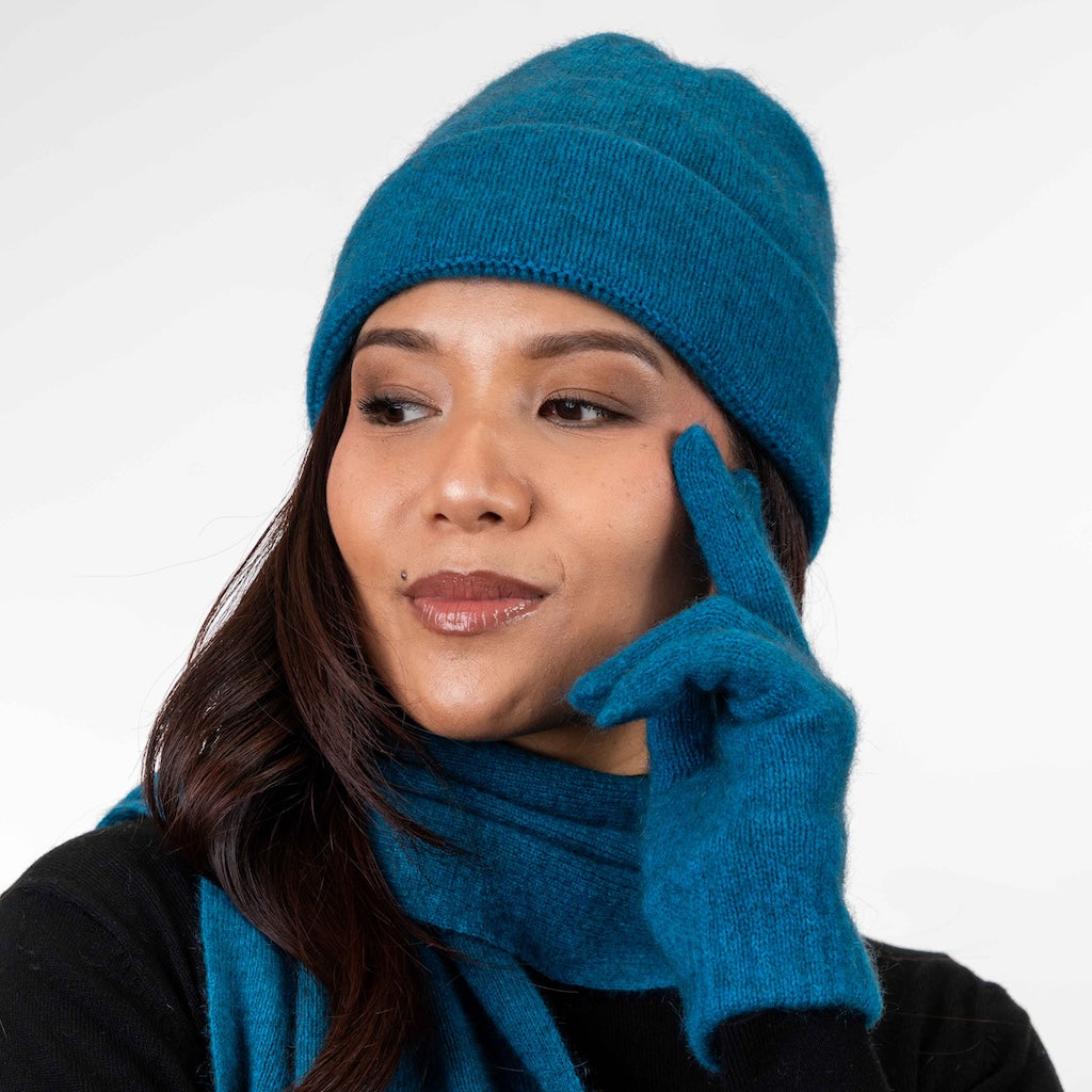 Plain Beanie Merino Possum