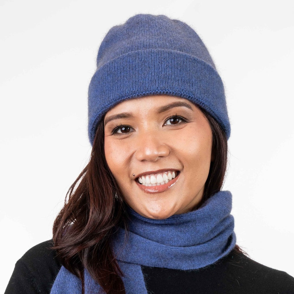 Plain Beanie Merino Possum