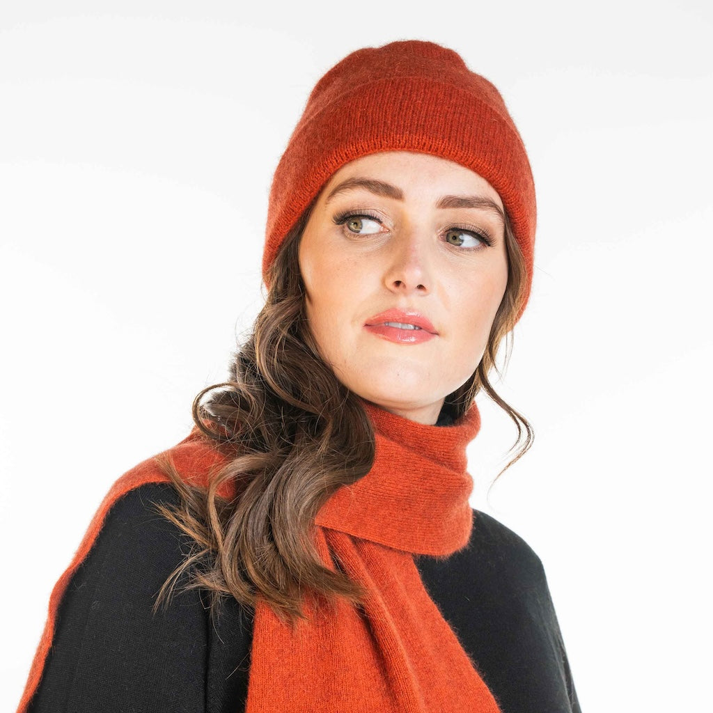 Plain Beanie Merino Possum