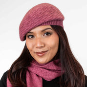 Zig Zag Beret Merino Possum