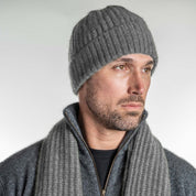Ribbed Beanie Merino Possum