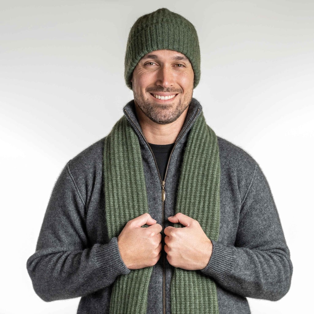 Ribbed Beanie Merino Possum