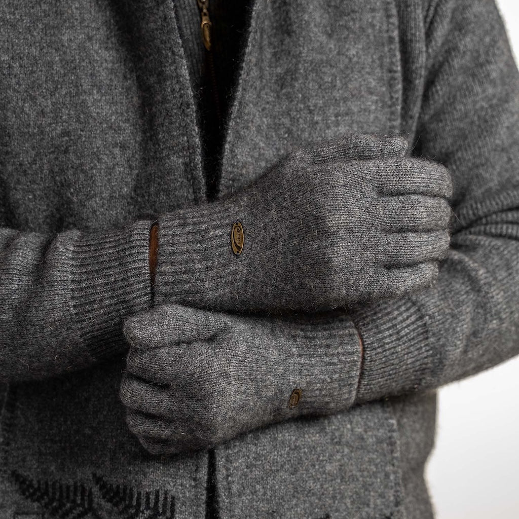 Plain Gloves Merino Possum
