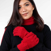 Plain Gloves Merino Possum