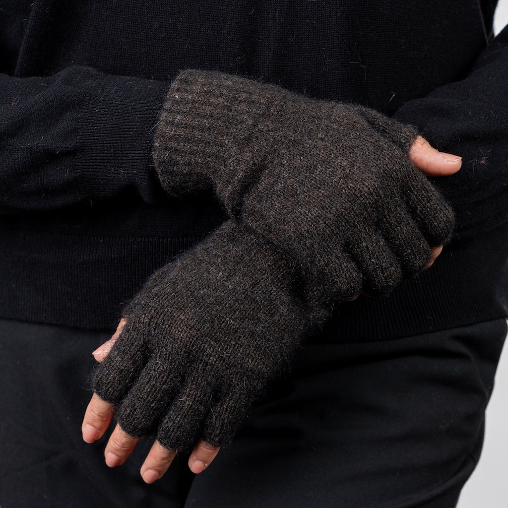 Fingerless Gloves Merino Possum