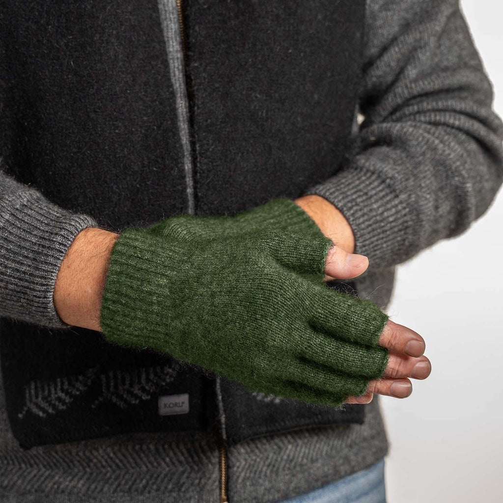 Fingerless Gloves Merino Possum