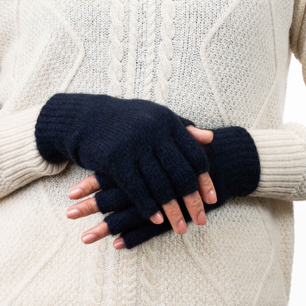 Fingerless Gloves Merino Possum