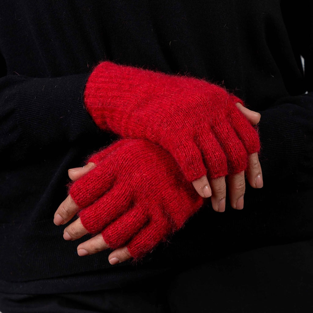 Fingerless Gloves Merino Possum