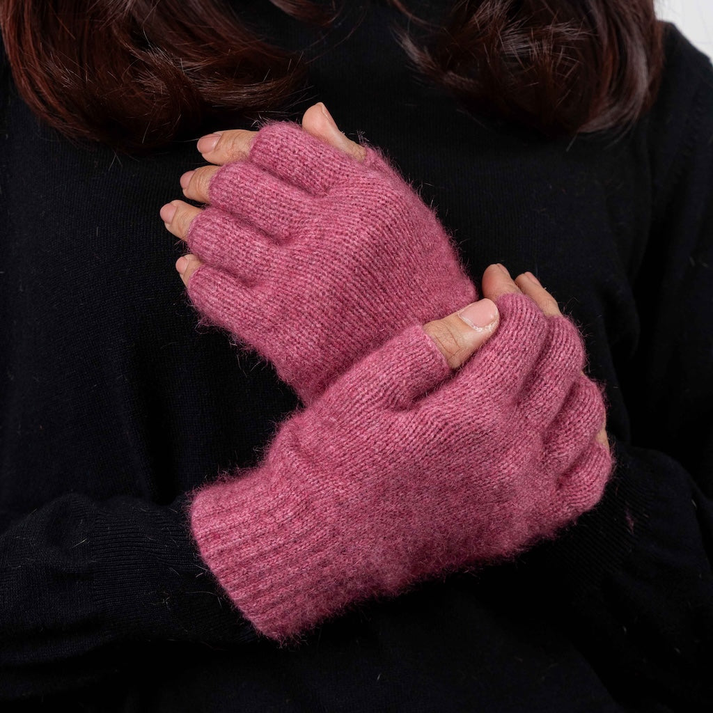 Fingerless Gloves Merino Possum
