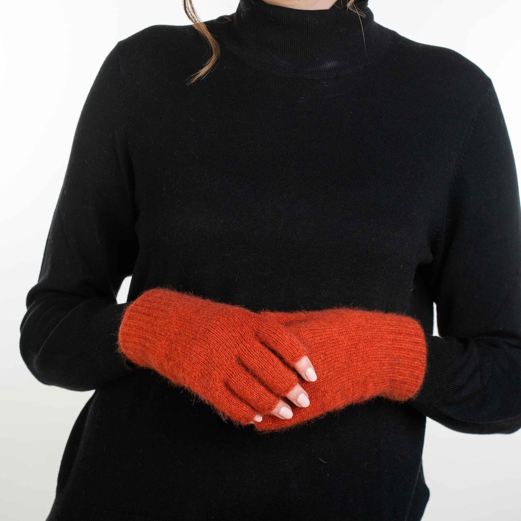 Fingerless Gloves Merino Possum