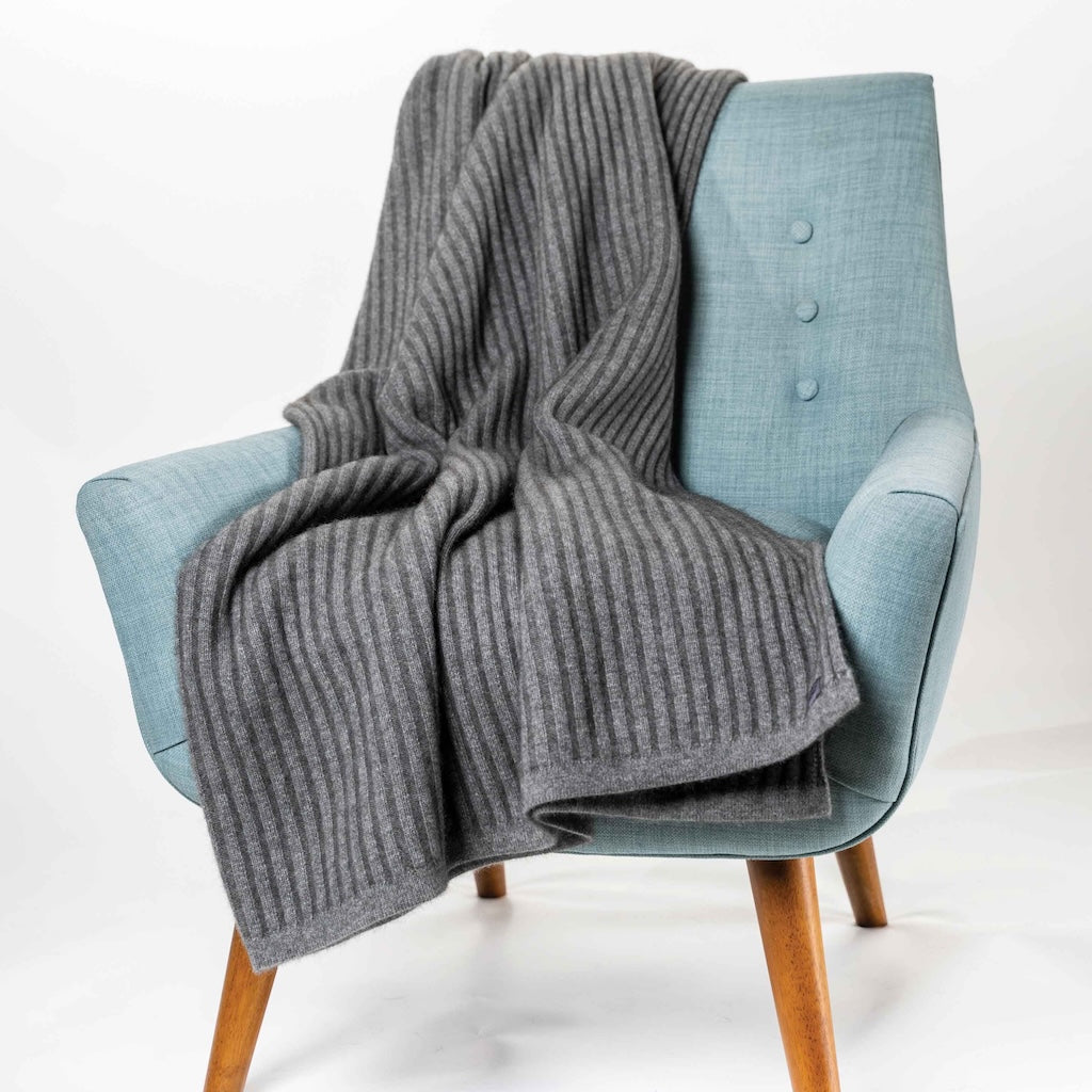 Ribbed Throw Merino Possum