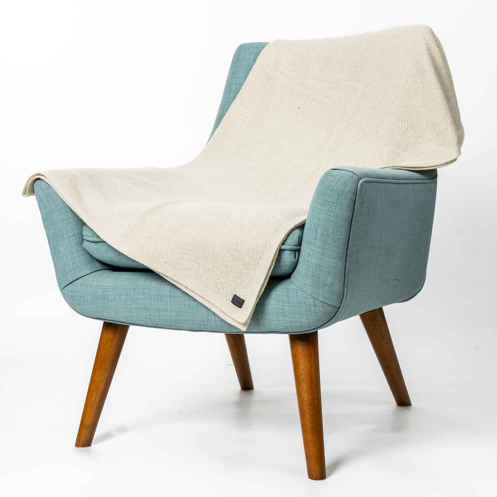 Plated Herringbone Throw Merino Possum