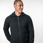 Zip Through Jacket Mens  Merino Possum