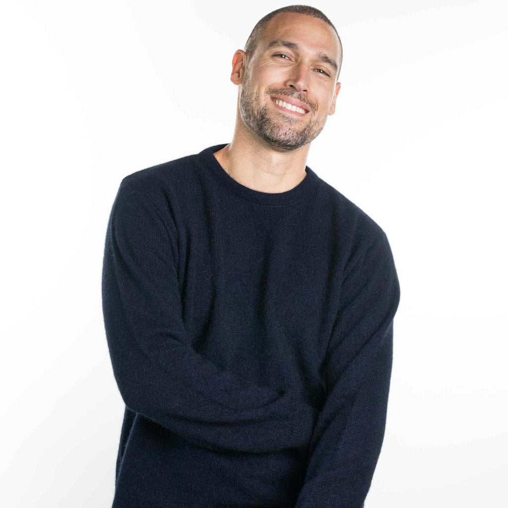 Crew Neck Sweater Mens Merino Possum