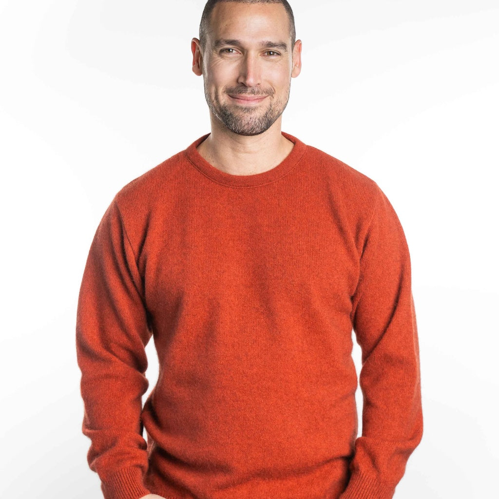 Crew Neck Sweater Mens Merino Possum