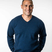 V Neck Neck Sweater Mens Merino Possum