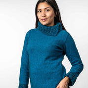 Two Tone Ladies Sweater Merino Possum