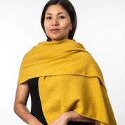Moss Stitch Wrap Ladies Merino Possum