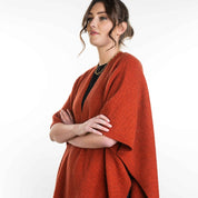 Zig Zag Textured Ladies Cape Merino Possum Cape
