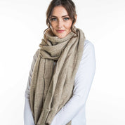 Jacquard Wrap Ladies Merino Possum