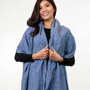 Jacquard Wrap Ladies Merino Possum