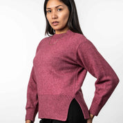 Split Hem Sweater Ladies Merino Possum