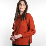Split Hem Sweater Ladies Merino Possum
