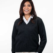 Ladies Classic V Neck Sweater Merino Possum