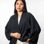 Moss Stitch Shrug Ladies Merino Possum