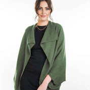 Moss Stitch Shrug Ladies Merino Possum