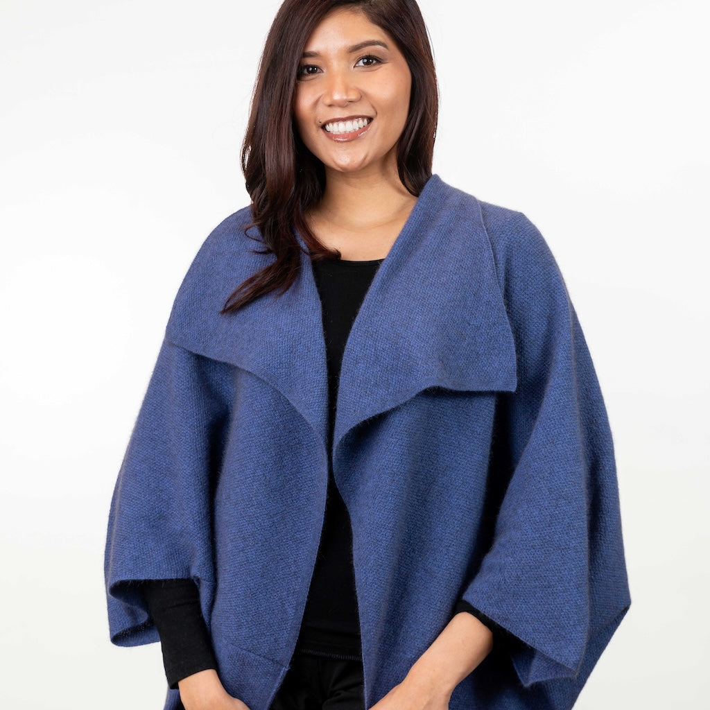 Moss Stitch Shrug Ladies Merino Possum