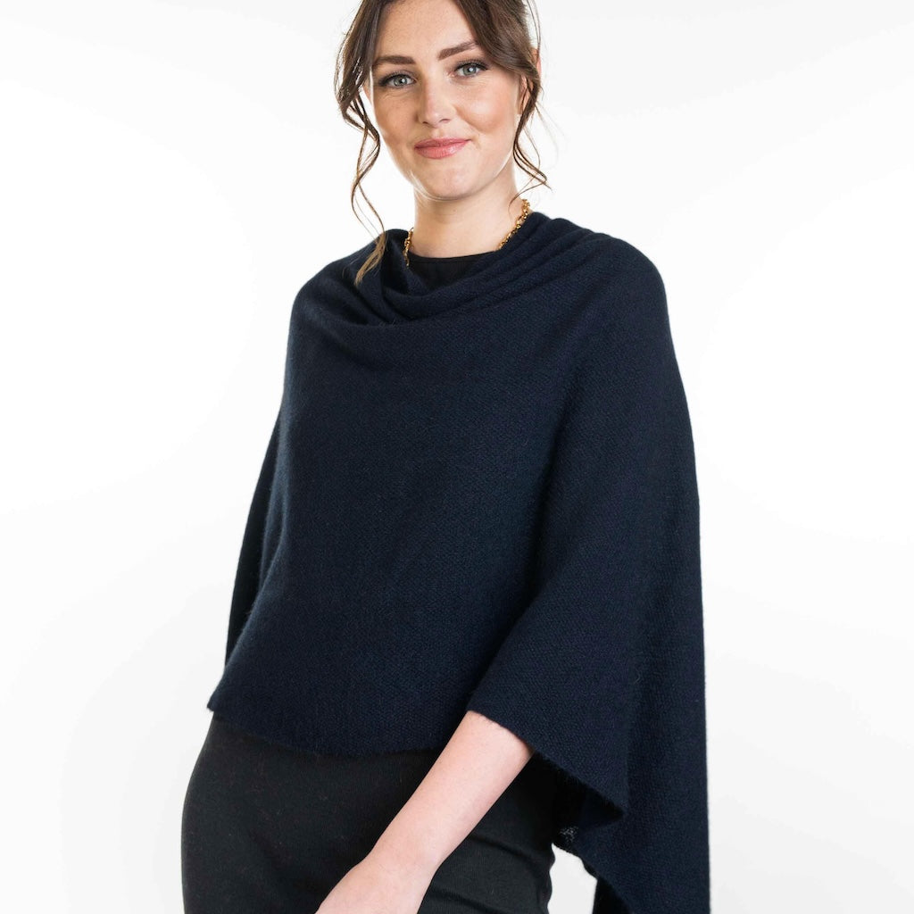 Two Way Poncho Ladies  merino Possum
