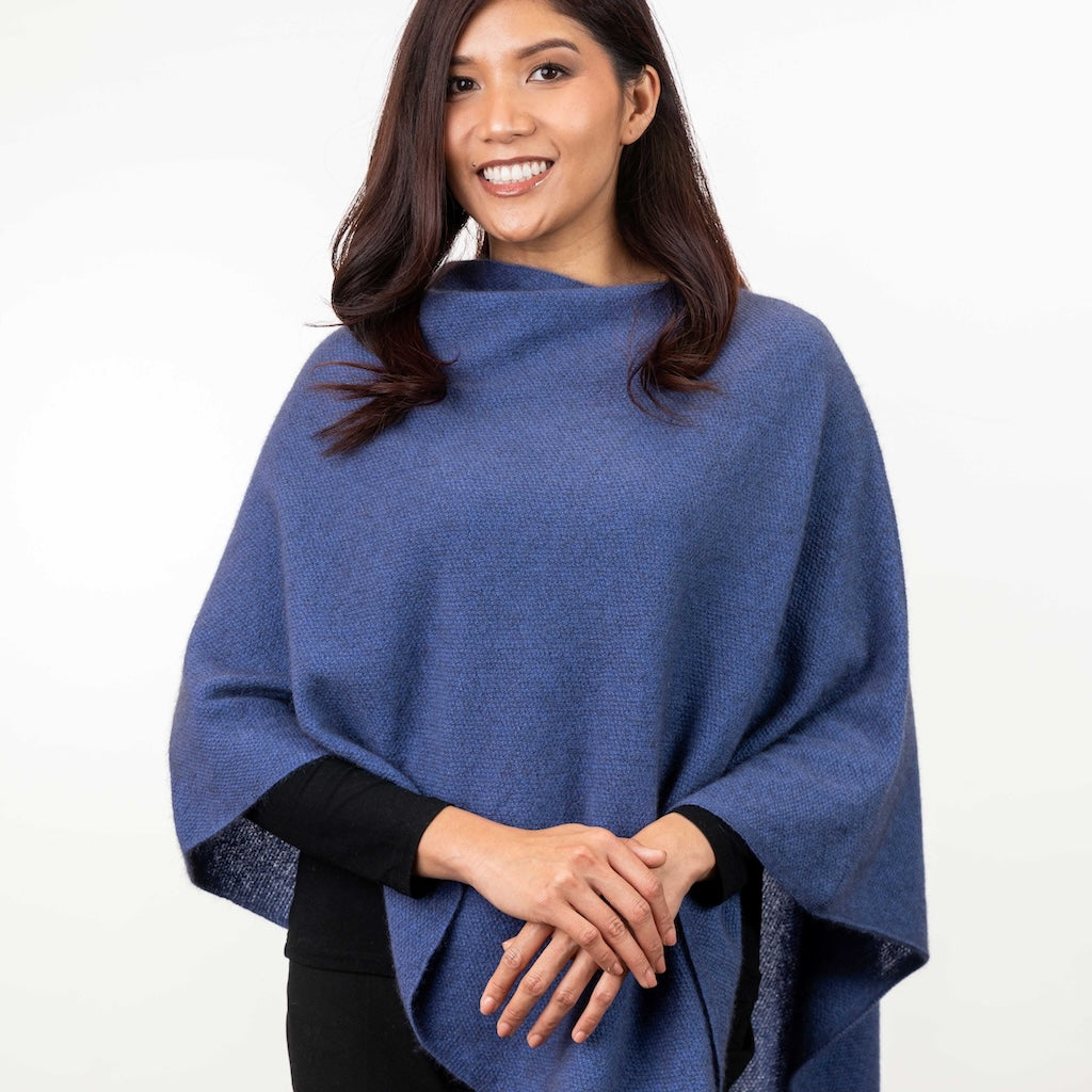 Two Way Poncho Ladies  merino Possum