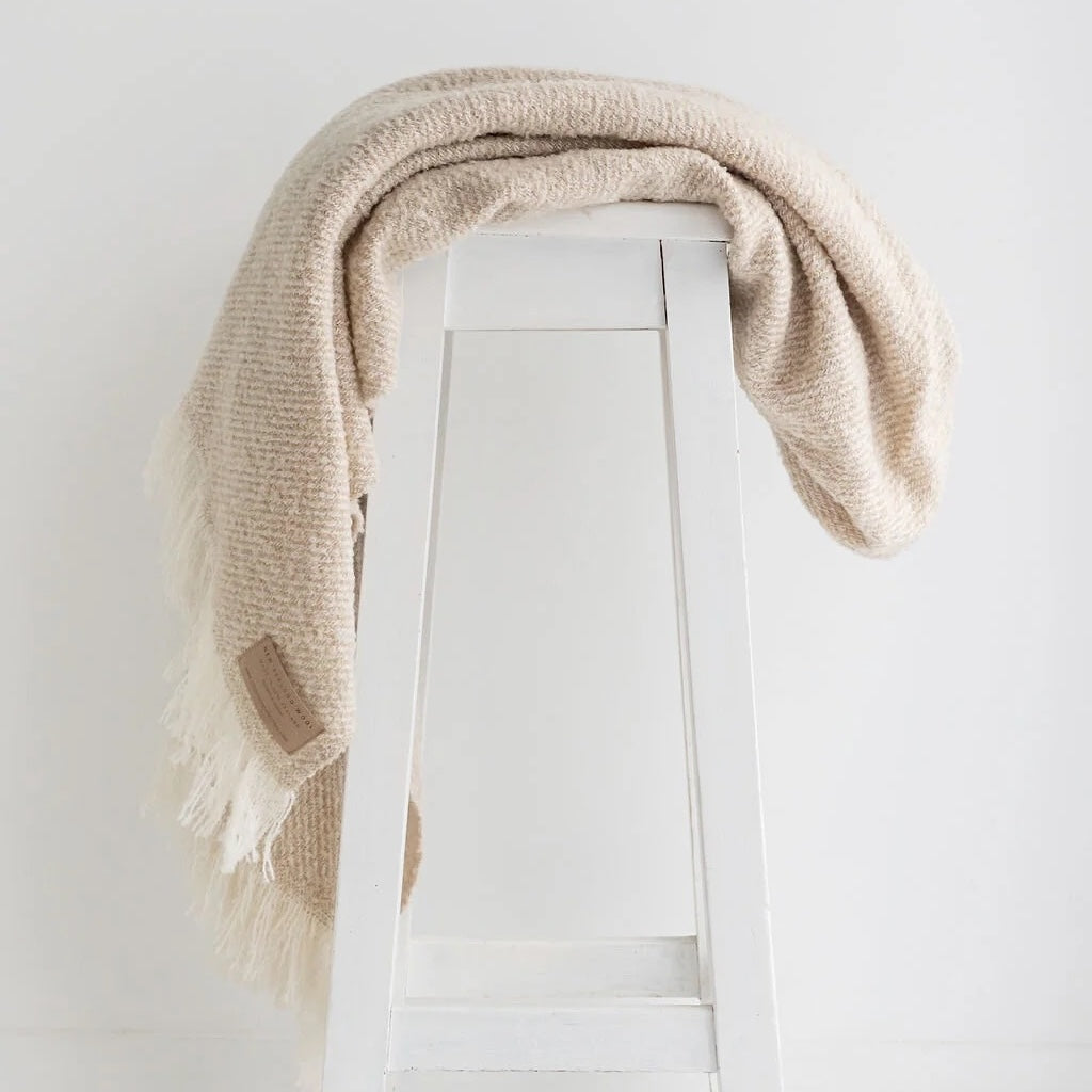 Wool Twill Throw 100% Merino Wool