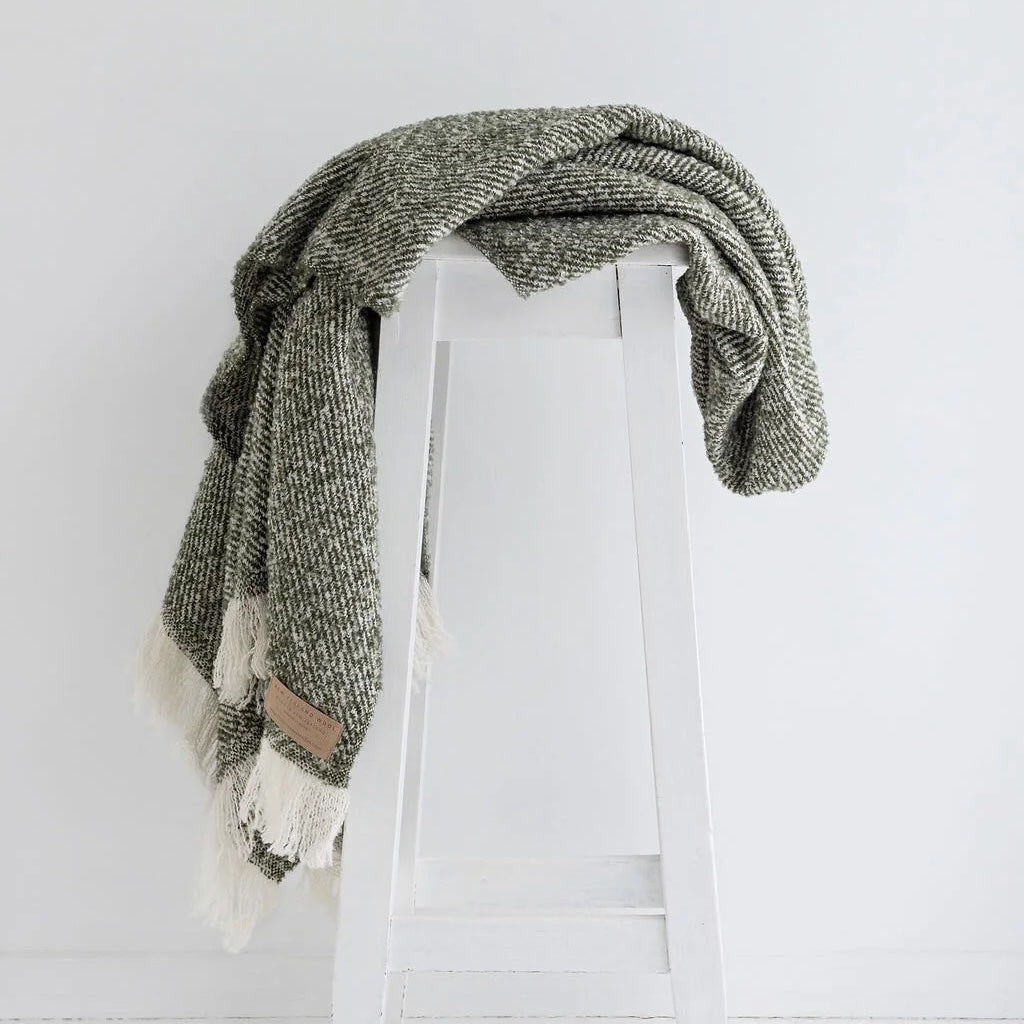 Wool Twill Throw 100% Merino Wool