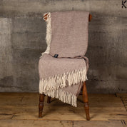 Palliser Ridge Lambs Wool Throw - Plain Herringbone