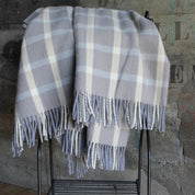 Palliser Ridge Lambs Wool Throw - Small Herringbone Check